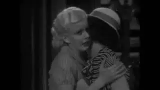 Jean Harlow Dorothy Burgess LESBIAN Kiss ~ Pre Code Hold Your Man
