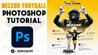 Adobe Photoshop Tutorial: D1 Football (BEGINNERS EDITION) 