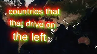 Countries that drive on the LEFT side of the road