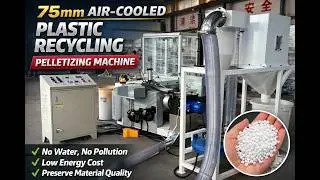 Plastic Film Scrap Recycling Pelletizing Machine | No Water, Low Energy, High Efficiency