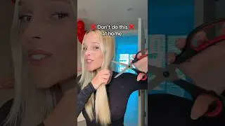 I tried to follow an at home hair cutting tutorial&hellip; 🫣✂️ #diyhaircut #hairtransformation