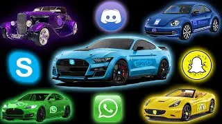 Snapchat Vs Discord Vs Skype Vs Messenger Vs Whatsapp Vs Viber Car Sound Variations in 90 Seconds