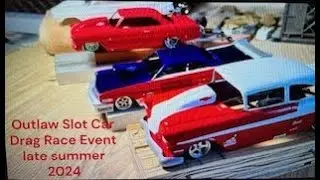 Outlaw Slot Car Drag Racing. End of Summer 2024. Final pair. Best two out of  three races wins.