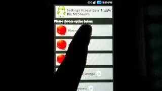 Settings Toggle Easy Access