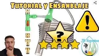 Tutorial del ZZM Fish Tank Cleaning Tools , Manga o Aspiradora de acuario para peces. JR Aquarium