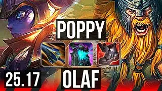 POPPY vs OLAF (TOP) | Legendary, 11/3/5 | EUW Diamond | 25.17
