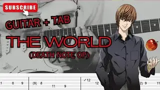 [GUITAR COVER WITH TAB] Death Note OP  - The World
