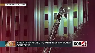 Fire at San Mateo tower forces evacuation of several people
