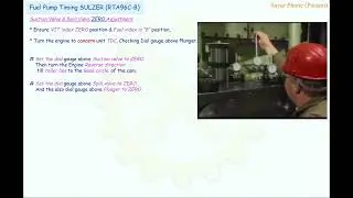 SULZER Fuel Pump Timing Check