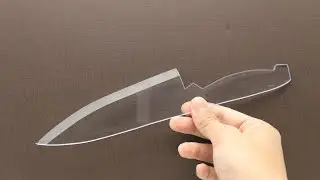 Самый острый кухонный нож из прозрачный