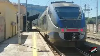 Minuetto Diesel 024 con R 21871 Piraineto-Trapani alla stazione di Cinisi-Terrasini!