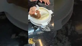 This video shows some parts of the lemon mousse cake with mirror glaze decoration course.