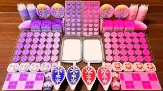 LIVE : Slime Mixing Showdown &ndash; Purple vs Pink, Rainbow ASMR Glossy Pops #1076