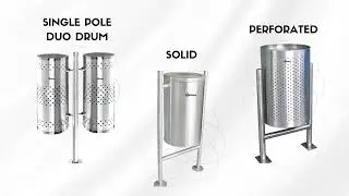 MOFNA Single Pole Dustbin Swing Stainless Steel #dustbin #stabinlesssteel #manufacturing