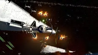 Imperial II vs Imperial &ndash; Star Destroyer Civil War | Star Wars Empire at War Remake (4K)