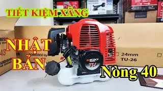 M&aacute;y cắt cỏ xăng Mitsubishi Nhật bản TU43 n&ograve;ng 40 ly chế walbro si&ecirc;u tiết kiệm xăng