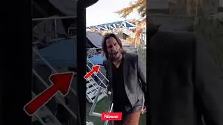 Keanu Reeves takes the stage with calm confidence and his trademark gentle charm.
