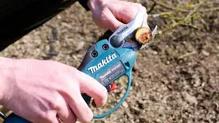 Foarfeca electrica cu acumulatori, Makita DUP362, sa termini treaba repede la pomi si vie