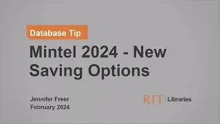 Mintel 2024 - New Saving Options