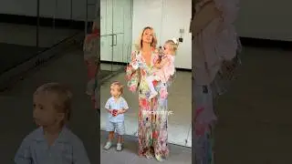 Paris Hilton with Phoenix & London strike a pose in NYC 🌸