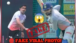 Viral Photo Claiming Gambhir Bowled to Virat Kohli Exposed as Fake
