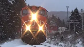 Tier 4 Gevo 3173 Leads a Huge Stack Train CN 120 w/DPU pass Folly Lake East