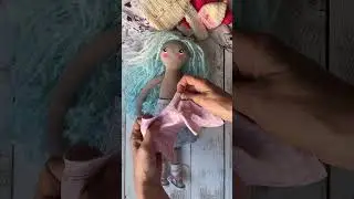 Handmade textile doll with clothes. #handmade #diy #sewing #doll