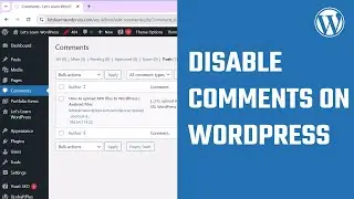 Disable all Comments on WordPress | Spam Comments