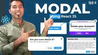 🔴 Create a Modal in React JS in Hindi