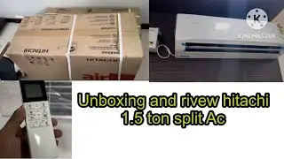 Unboxing and review hitachi 1.5 ton split Ac 2025 modal 