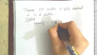 Normality....# Preparation of Normal solution #