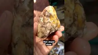 rough jasper stone I wonder how it looks when it polish. #fyp  #gemstonephilippines #jasperstone