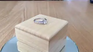 Precious Find   0.75ct Platinum Transitional Cut Diamond Solitaire Ring