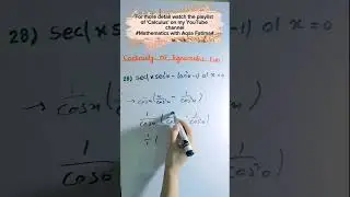 Continuity of function #shorts #maths #tricks #youtubeshorts #bs #bsc #ms #msc #PhD #afmathe #ppsc