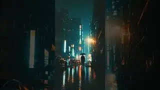 Cyberpunk Rain &ndash; Neon Streets at Night