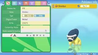 (LIVE) Shiny Shieldon in Pokemon Shining Pearl (131 fossils restored)