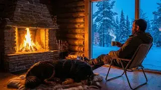Solo Winter Bushcraft: Building a Cozy Log Cabin with Hand Tools