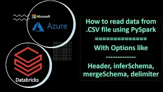 Azure Databricks Tutorial # 22:- How to Read csv file using pyspark.