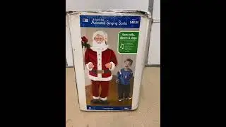 gemmy life size Santa (audio low pitch)
