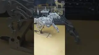 Gears + Cams + Links = A Moving Mechanical Horse! | Mechanical Decor & Principles#MechanicalOrnament