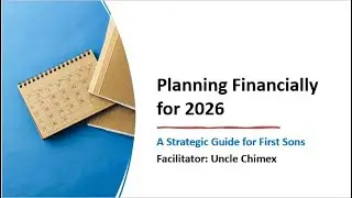 Planning Financially for 2026: A Strategic Guide for First Sons