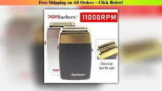 11000 RPM POP Barbers P620 Professional Electric Men's Beard Trimmer Double Foil Shaver Electric