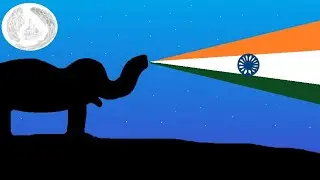 HOW TO DRAW AN ELEPHANT SPRAYING THE INDIAN FLAG SCENERY IN MS PAINT