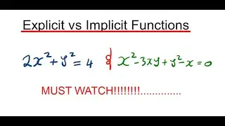 Explicit vs Implicit Functions
