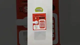 Automatic money safe ATM with music, light and pin lock #toys #unboxing