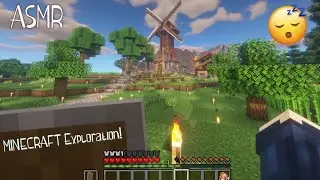 ASMR 💤 Minecraft Server Exploration, Whispering, Relaxing Keyboard And Mouse sounds ⌨️ 🖱️