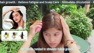 Silicone Head Therapy Ice Massage Comb | Scalp Cooling Tool for Hair Growth & Stress Relief