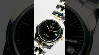 Tudor Glamour Date Black Dial Steel Yellow Gold Mens Watch 55003 | SwissWatchExpo