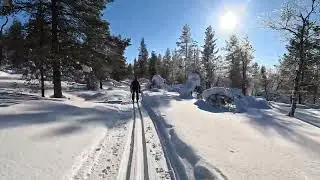 Hammastunturin er&auml;maa, Kulmakurun hiihtolatu. Lappi Inari lapin er&auml;maa