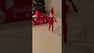 Elf on the Shelf caught moving #elfontheshelf #christmas